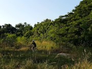 My PEE during BIKING  in Tropical rain Forest