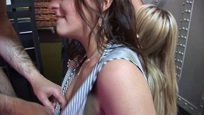 when she see how hard it gets she can t help but stick it in her wet pussy and take it for a ride