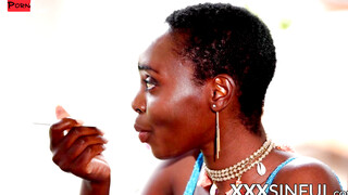 Jealous HollySanders watches as RyuMasson nails EbonyZaawaadi