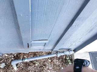 FTM Spraying Pee Against My Abode