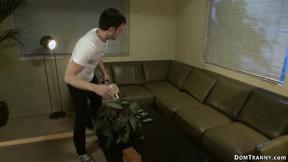 ”Big ass redhead Shemale anal fucking boss”