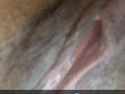 Ebony Teen Loves Showibg off her wet pussy