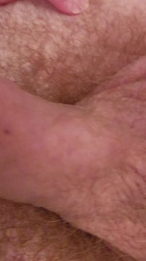 Uncut Dick Getting Hard and Cumming Into Belly Button (Through Bed Humping)   Clip 1