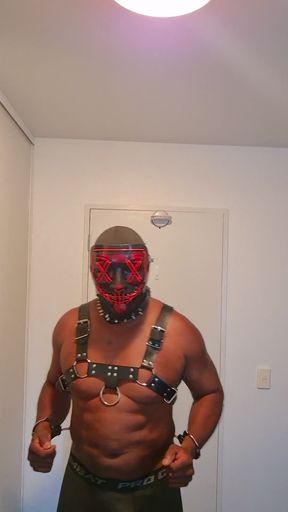 Having fun at home alone