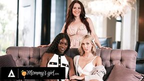 Steamy Lesbian Encounter, Stepmom and MILF Rival Delight in Punishing Naughty Stepdaughter