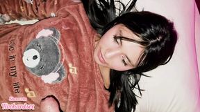 Amateur college-aged babe gets pregnant from friend's large dick