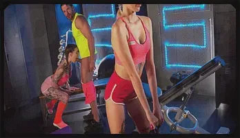 Steamy Gym Threesome with Eden, Angelique & Nick