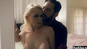 Crazy Stepdad Sold Sexy Petite Blonde Stepdaughter
