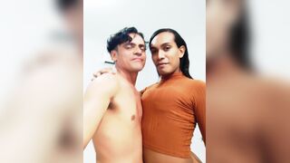 Trans negra fode femboy