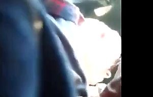 in the car