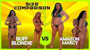 Size Comparison #19: Goddess Macy VS Buff Blondie (720p)