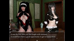 resonance [ futanari hentai game pornplay ] ep.7 caught by suprise by the blue skin naughty succubus in the cave
