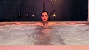 Breasts in the swimming pool