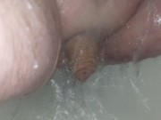 Chubby shave litle clit and squirt like a girl