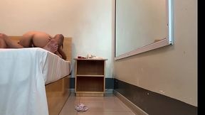 Horny neighbor love riding on my cock while her parents are working at job