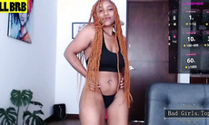 BBW cute big boobs ebony babe hot big booty ass tease