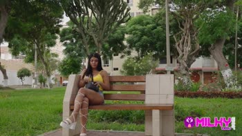 Horny Latina Cariosa Offers Her Big Ass in Public