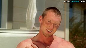 Smooth Stud Teases Torso And His Butt While Jerking