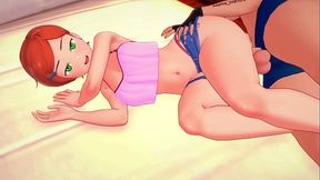 Perverted Gwen wants to fuck (3D hentai) (adult version)