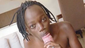Big ass ebony MILF enjoyed rough sex