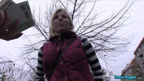 Pixie Haired Blonde Swallows Up All Of Stranger's Hot Cum 1 - Gabriela Hell