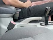 Teenager Jerks Off in his Car, Couldn’t Wait to Cum