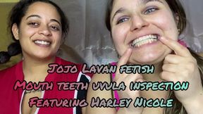 Mouth teeth uvula inspection with Harley Nicole - WMV