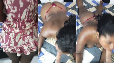 Big discharge on her cinnamon face