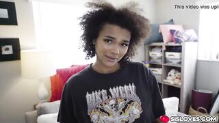 Stepsister Alina Ali greets her stepbro and suck his long