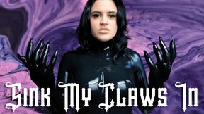 Sinky My Claws In: Upclose Mental Domination Shiny Silicone Glove & Catsuit Tease Eye Contact Femdom POV Ft Miss Roper