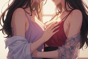 AI Generated Kissing Cartoon content, Uncensored video of 18 Year old Anime Girl, 3D Porn Cartoon on closeup by Kiidzy Animates