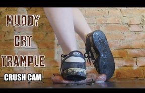 Muddy Dunks SHRED cock & balls - HARDCORE ballbusting with cumshot & stomped into the mud **CRUSH CAM version**