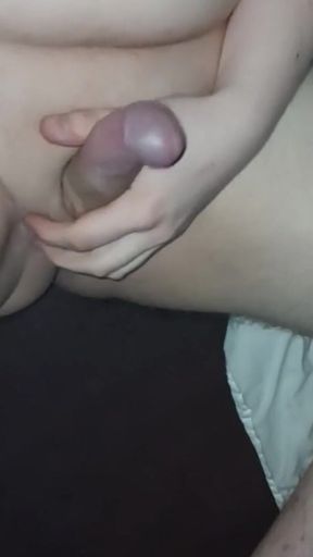Chubby Persistent Teen Plays with His Cock and Balls Until He Cums