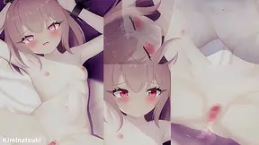 Milf Dominates with Huge Clit in Wild Hentai Creampie Encounter