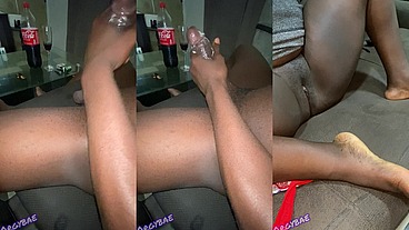 perverse step father wanks dick as he watches step daughter spread