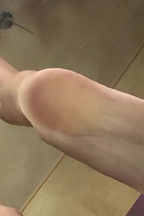 Gracie Glam Soles on Glass Foot Fetish