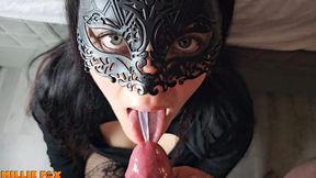 Big cumshot - wife takes it all - Millie Fox