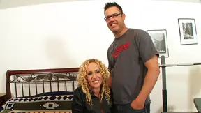 Sexy Naturally Busty Blonde MILF Prepares For Her Pornstar Debut With BF