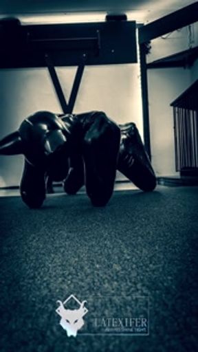 Latex Dog Suit Puppy Slave Training (Session 23)