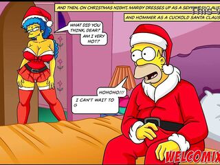 Christmas Present! Giving his wife as a gift to beggars! The Simptoons, Simpsons Hentai