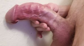 Grandpa&#039;s big cock with the highest precum load ever seen.