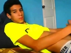 Latin Amateur Twink Masturbating Solo