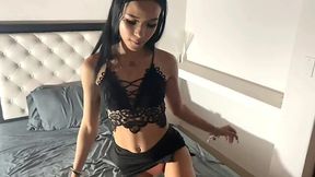 Slim Small-titted Latina Beauty Sucks a Huge Cock Like a Pro & Fucks Passionately To Deserve CIM