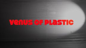 April Flores with miles of Plastic Wrap