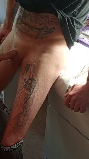Mother-in-law gives me pleasure with her hands and mouth until I cum   Clip 1