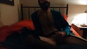 Hairy man amateur handjob pantyhose