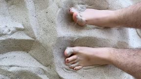 Dirty Sandy Soles and Toes at the Beach! 🏖️ 🦶🏻☀️🏝️