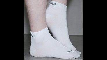 White Puma Ankle Socks PHOTOSET