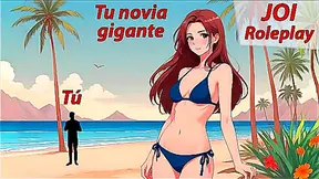 Giantess JOI Hentai: Sensual Spanish Audio Fantasy Roleplay