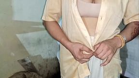 Muslim woman taking bath in depraved indian bathroom, View of a wet pussy and ass with swaying boobs